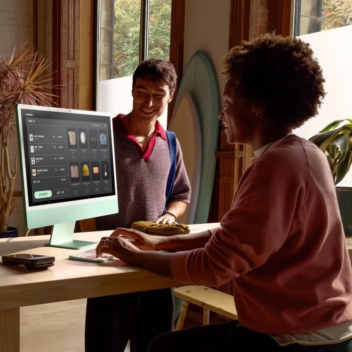 Apple iMac 24 4.5K Retina Display 512GB SSD 16GB RAM M4 Chip 10-Core CPU 10-Core GPU Green (2024)