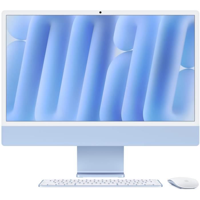 Apple iMac 24 4.5K Retina Display 256GB SSD 16GB RAM M4 Chip 10-Core CPU 10-Core GPU Blue (2024)