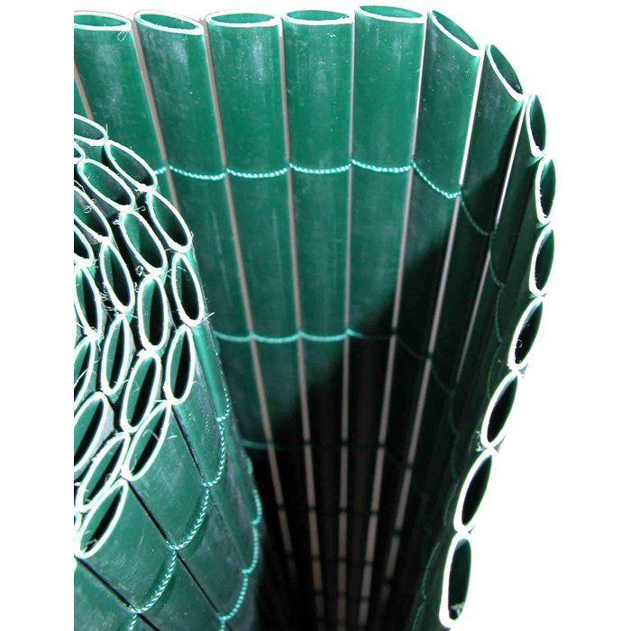 IDEAL GARDEN Canisse en PVC - Double Face 10 mm - 1 x 3 m - Vert