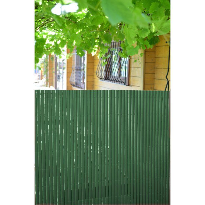 IDEAL GARDEN Canisse en PVC - Double Face 10 mm - 1 x 3 m - Vert