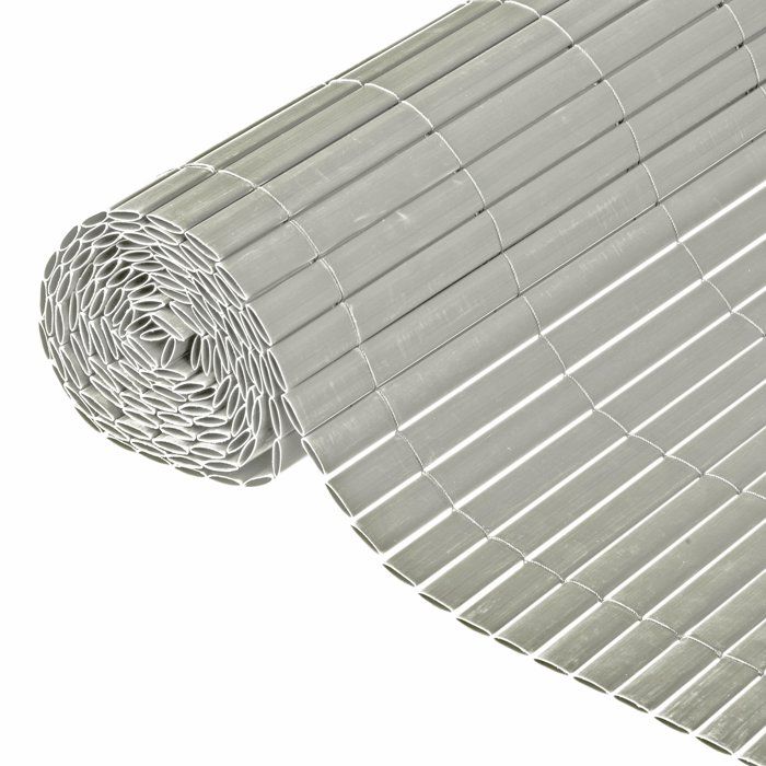 IDEAL GARDEN PVC canisse - Double Face 10 mm - 1 x 3 m - Taupe