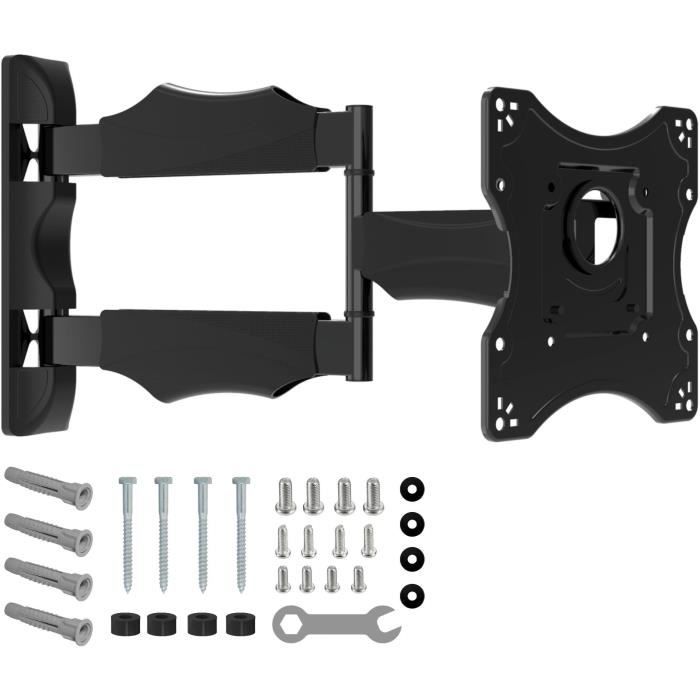 NANOOK Full Motion Tilt TV Wall Mount Bracket for 19-43 Inch TVs - Wall Mount for LCD, LED, QLED and OLED TVs