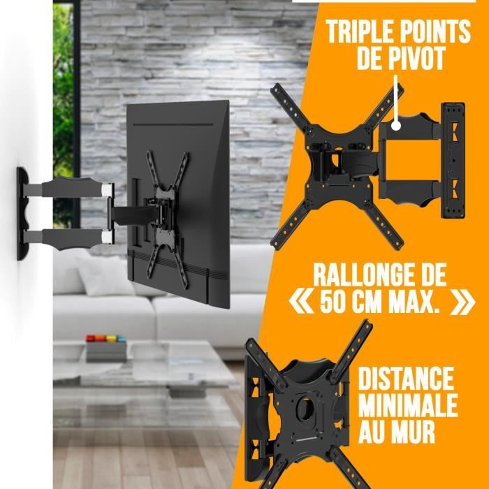NANOOK TV Wall Mount for 32-55 Inch TVs - Tilt - Wall Mount for LCD, LED, QLED and OLED TVs