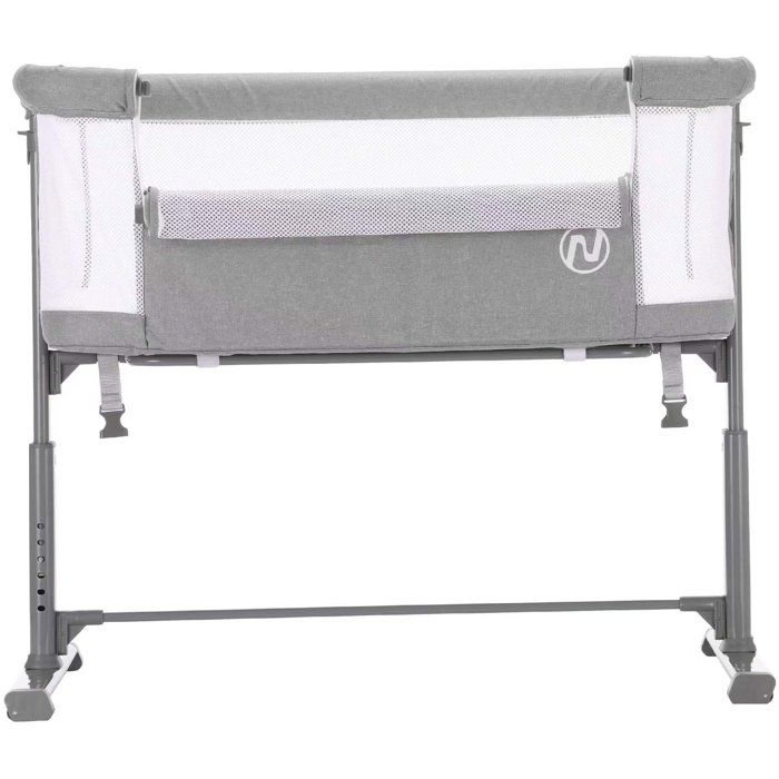 NANIA Gray Cododo bed adjustable 5 heights possible - mattress 4 cm