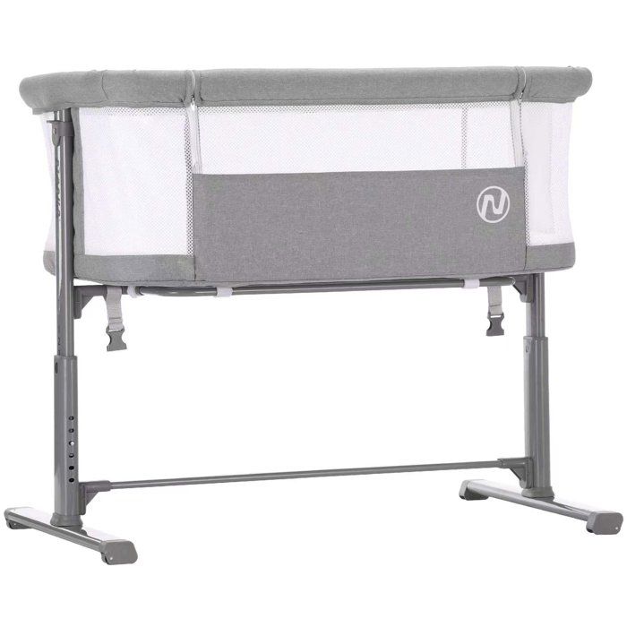 NANIA Gray Cododo bed adjustable 5 heights possible - mattress 4 cm