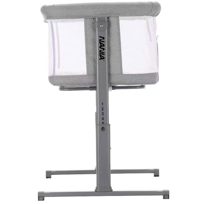 NANIA Gray Cododo bed adjustable 5 heights possible - mattress 4 cm