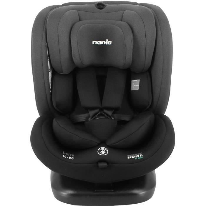 Isofix car seat NANIA DUNE 40-150 cm R129  0 to 10 years  Rear facing 40-105 cm  Adjustable headrest  Reclining  Swiveling