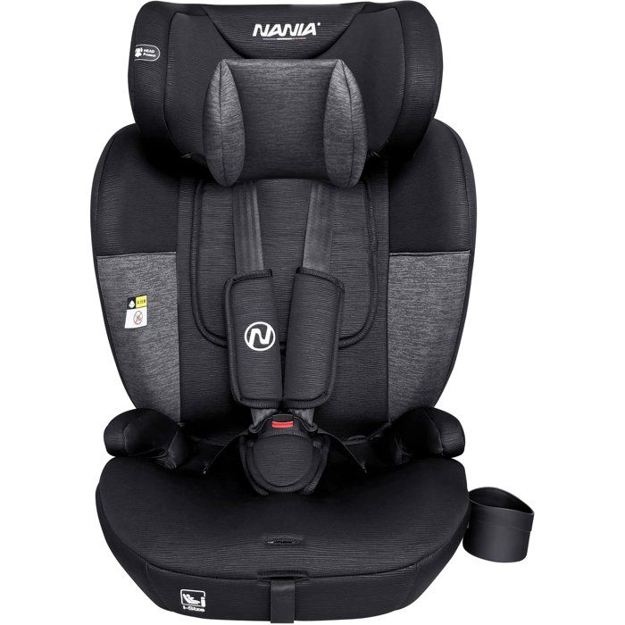 Belted car seat - NANIA - TORINO - Group 1/2/3 - I-size - With reducer - Black