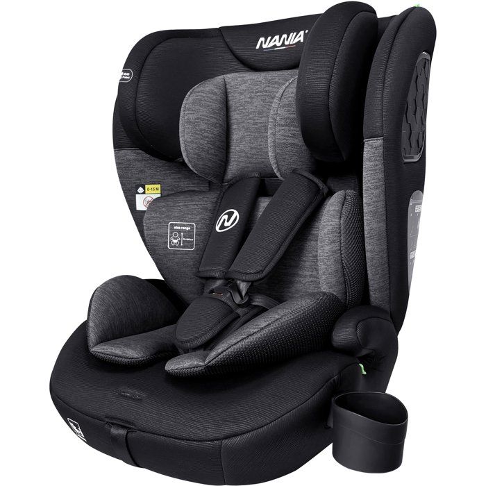 Belted car seat - NANIA - TORINO - Group 1/2/3 - I-size - With reducer - Black