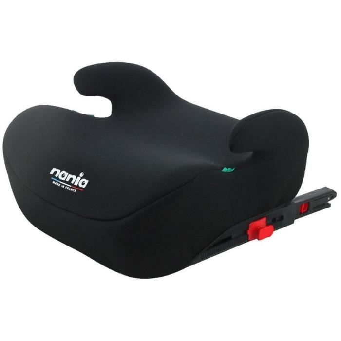Booster car seat - NANIA - Bubblefix - Group 3 - Isofix - I-Size - 126-150 cm - Black