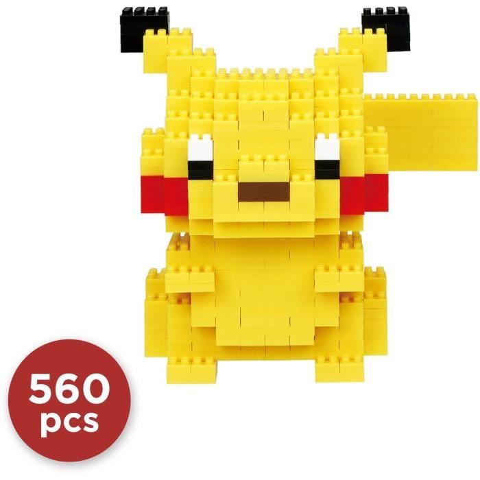 Brick-built figure - BANDAI - NANOBLOCK - Pokémon - Pikachu Deluxe