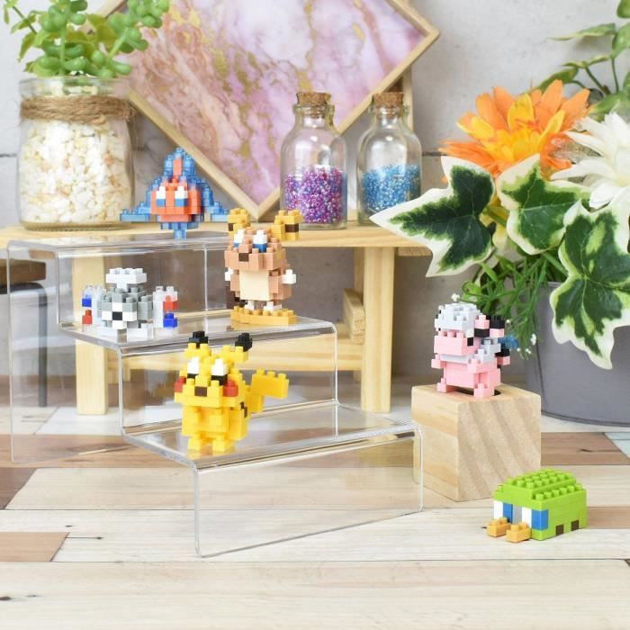 6-Piece Brick Figure Set - BANDAI - NANOBLOCK - Electric Pokémon Pack