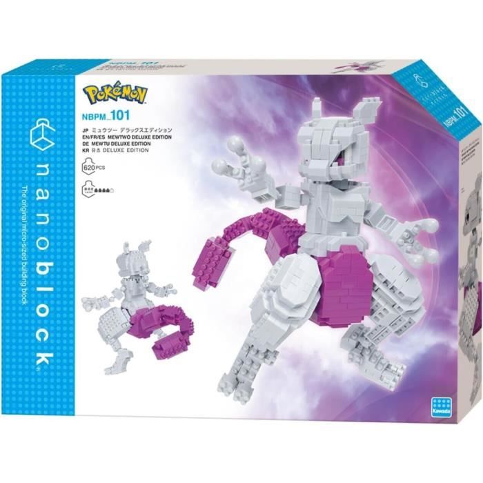 Brick-built figure - BANDAI - NANOBLOCK - Pokémon - Mewtwo