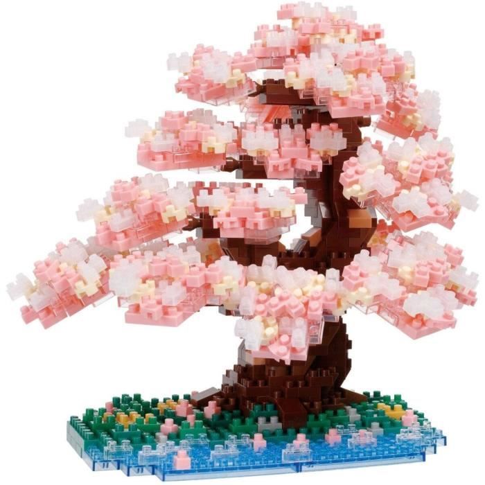Brick-built figure - BANDAI - NANOBLOCK - Deluxe Cherry Blossom - 990 pcs