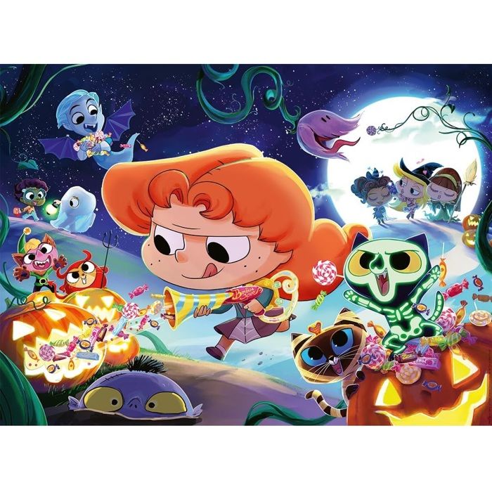 Puzzle - NATHAN - Halloween with Mortelle Adele - 250 pieces - 49 x 36 cm - Ages 6 and up
