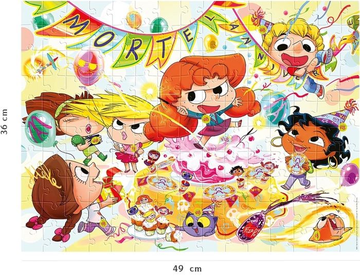 Nathan Mortel Birthday Mortelle Adele Puzzle - NATHAN - 150 pieces - Cartoons and comics - Child