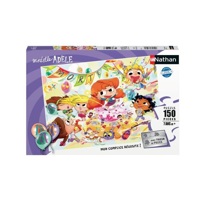 Nathan Mortel Birthday Mortelle Adele Puzzle - NATHAN - 150 pieces - Cartoons and comics - Child
