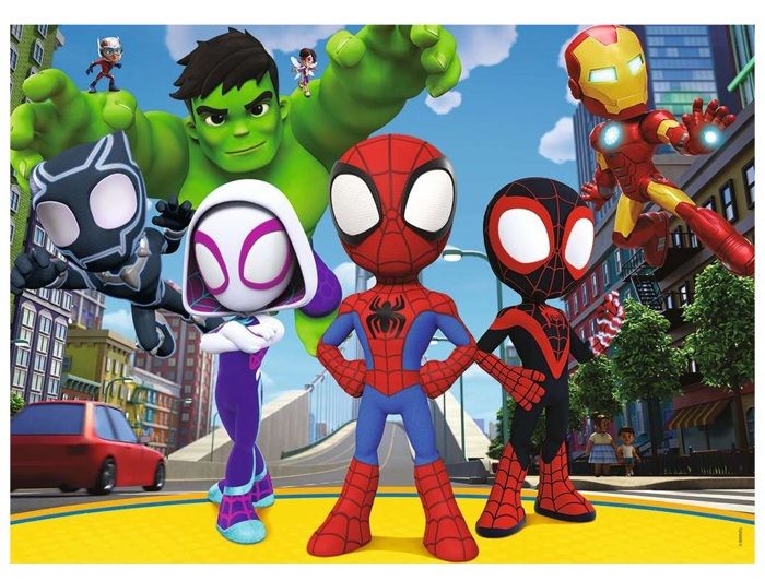Spidey and friends puzzle 45 pieces - Cartoons and comics - NATHAN - From 5 years old