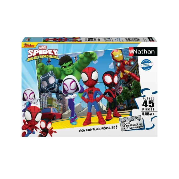 Spidey and friends puzzle 45 pieces - Cartoons and comics - NATHAN - From 5 years old