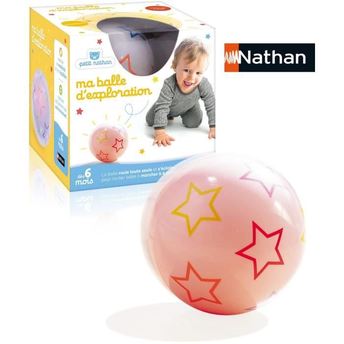 Toy - NATHAN - Exploration ball - Motor skills for babies, changes color and direction