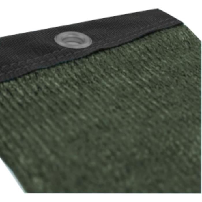 Privacy screen - NATURE - 1 x 3 m - 5/5 blackout - HDPE 350 g/m² - Khaki green