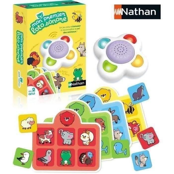 MY FIRST SOUND LOTTO - Educational game - NATHAN - Identify animal sounds!
