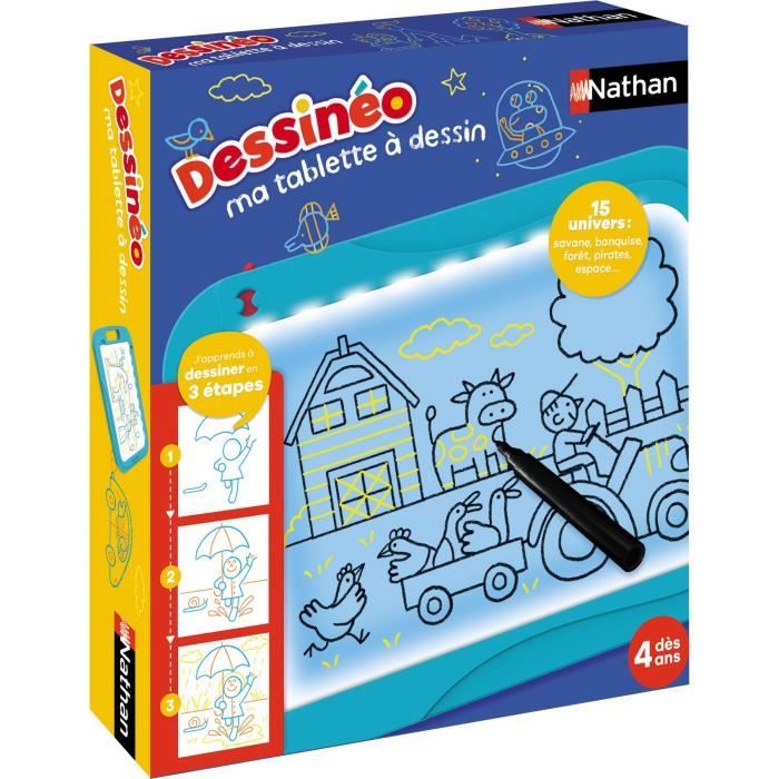 DESSINEO - My drawing tablet - Creative game - NATHAN - From 4 years old