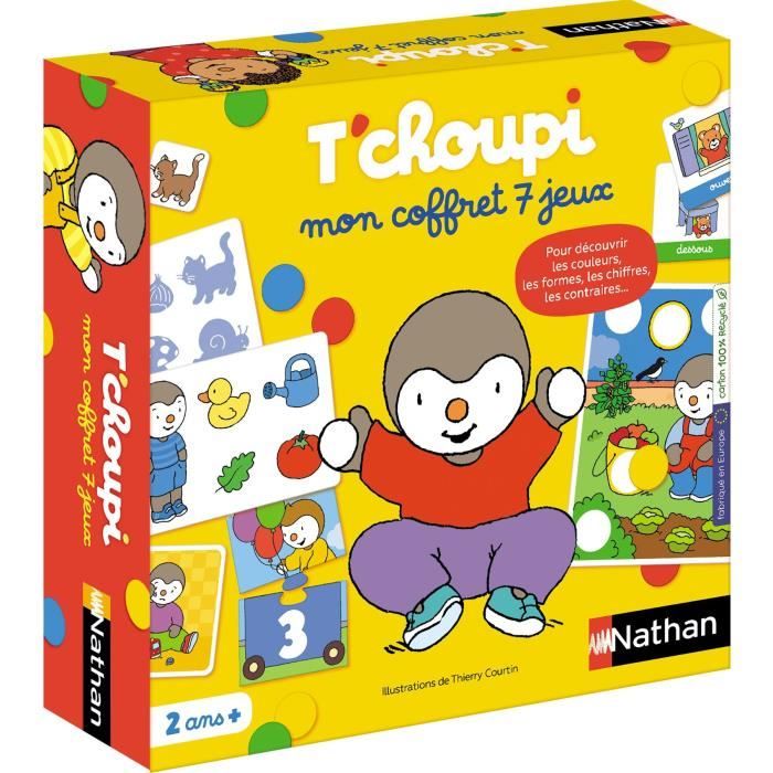 T'CHOUPI My 7-game box - Educational games - NATHAN - From 2 years old
