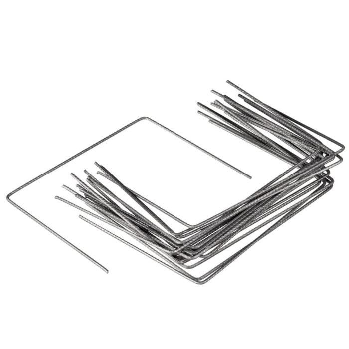 NATURE Set of 10 metal clips for fixing to the ground - Ø 4 mm / H 20 x 25 cm