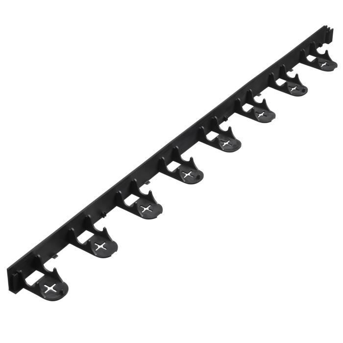 NATURE Polypropylene and polyethylene turf trim - 16 anchors - H 4,5 x (4 x L100) cm - Black