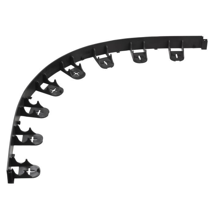 NATURE Polypropylene and polyethylene turf trim - 16 anchors - H 4,5 x (4 x L100) cm - Black