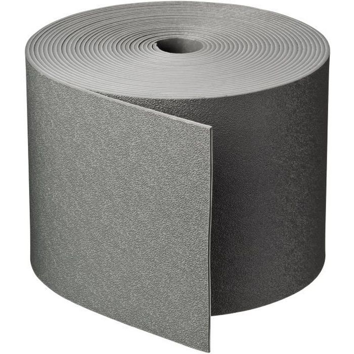 NATURE Polypropylene garden border - Thickness 3 mm - H 15 cm x 10 m - Gray