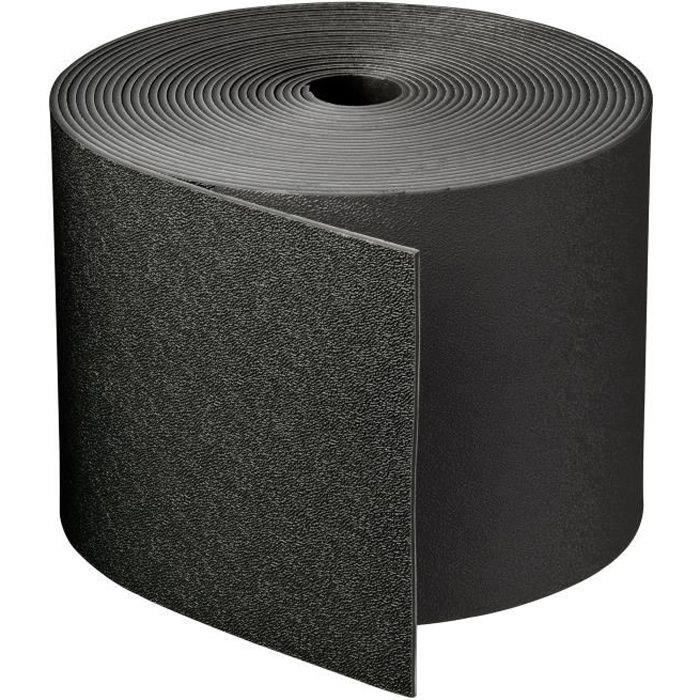 NATURE Polypropylene garden border - Thickness 3 mm - H 15 cm x 10 m - Black