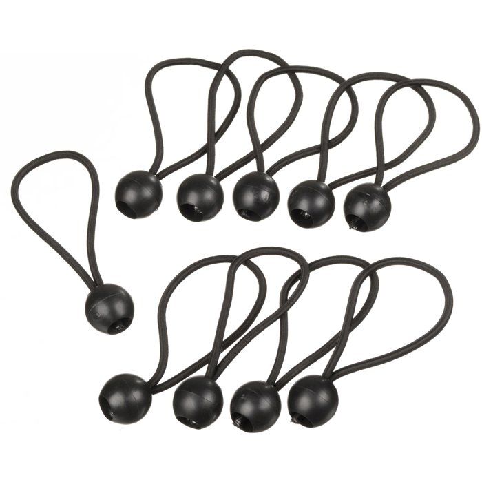 10 elastic ties for fixing eyelets