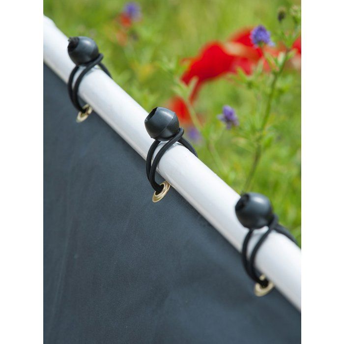 10 elastic ties for fixing eyelets