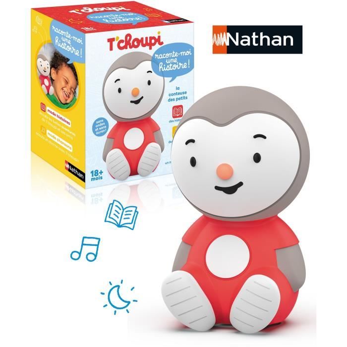 Interactive book - NATHAN - T'CHOUPI - TELL ME A STORY - Storyteller with stories and songs - For children from 18 months.