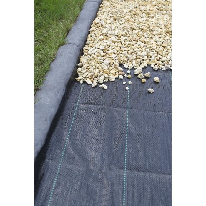 Nature Badded Wall Turnover 3.3x5 m Black weeds