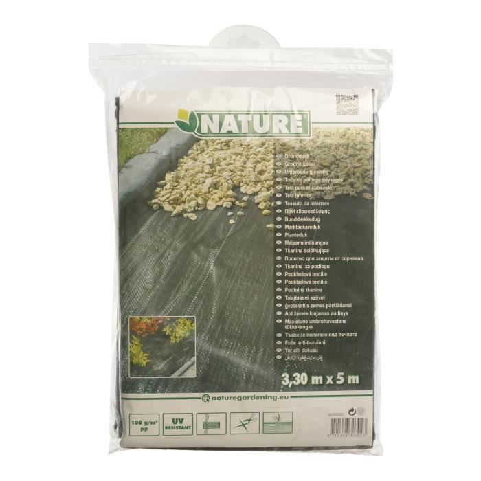 Nature Badded Wall Turnover 3.3x5 m Black weeds