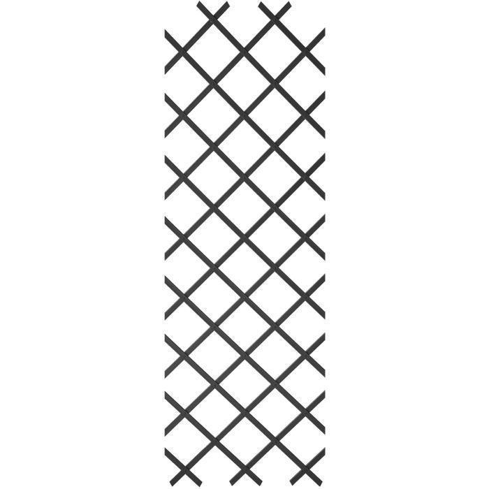 Expandable trellis - NATURE - Anthracite plastic - 50 x 150 cm