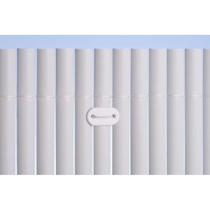 NATURE Set of 26 mesh fasteners - Plastic screens and channels - White - (Tie + 14 cm plastic-coated wire)