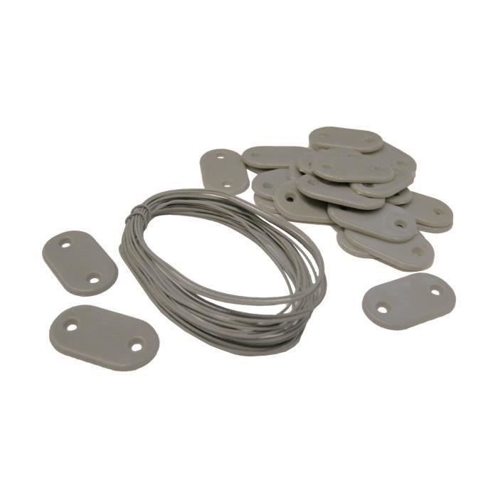 Nature Garden Fence Fixing Kit 27 pcs Gray