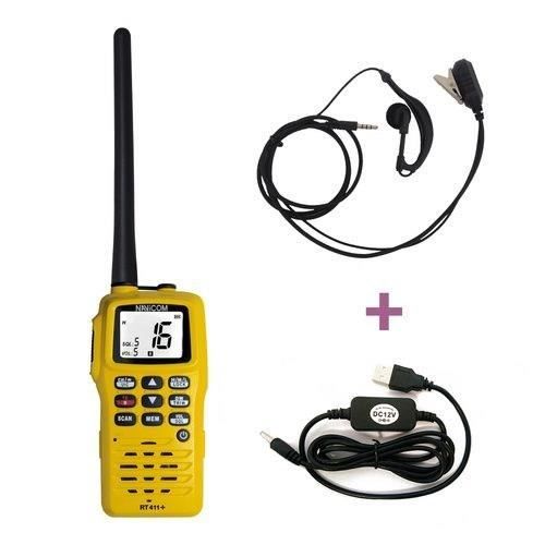 Portable VHF Pack - Navicom - RT411+220V charger pack- USB cable