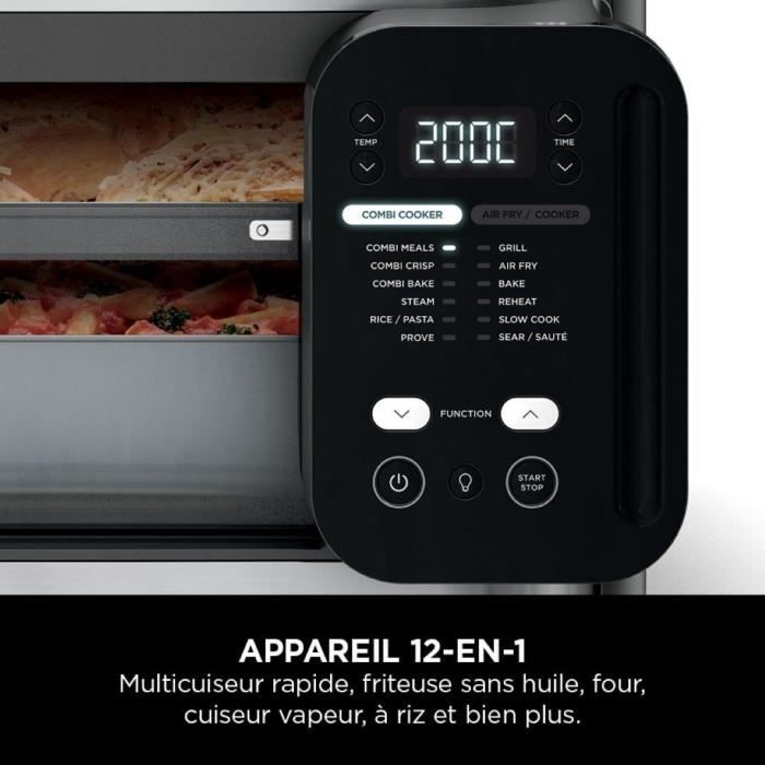 Combi Multicooker, Oven and Oil-Free Fryer - NINJA - SFP700EU - 12-in-1 - 1780 W - Grey