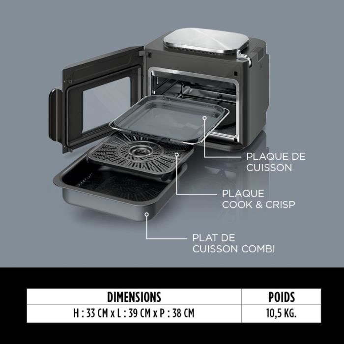 Combi Multicooker, Oven and Oil-Free Fryer - NINJA - SFP700EU - 12-in-1 - 1780 W - Grey
