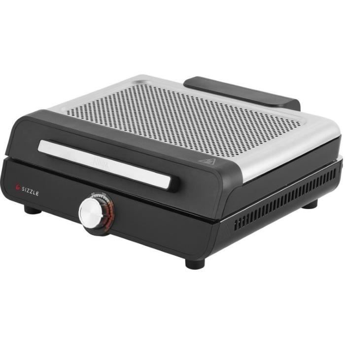 Indoor grill and plancha - NINJA - Sizzle GR101EU - 34 x 8 x 13.5 cm - Black