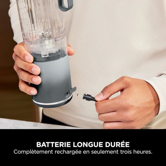 NINJA Blast Max Portable Blender - BC251EULD - 530 ml bowl - 2h battery life - cordless - BPA-free - silver