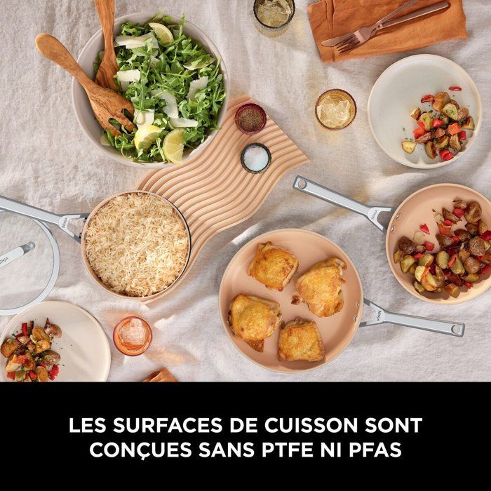 Crepiere en céramique - Ninja - ExtendedLife CW90624EUI - 24 cm - Poele a pancake - Sans PFAS ni PFOA - Garantie 5 ans