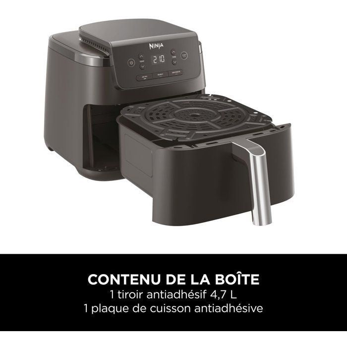 Oil-Free Air Fryer - NINJA - AF110EU - 4.7 L - 3 cooking programs - 1550 W - Black