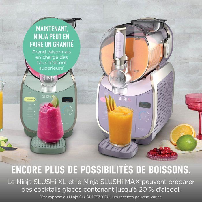 NINJA Slushi XL FS601EUPK1 Iced Beverage and Granita Machine - 3.7L Capacity - 6 Programs - Pink