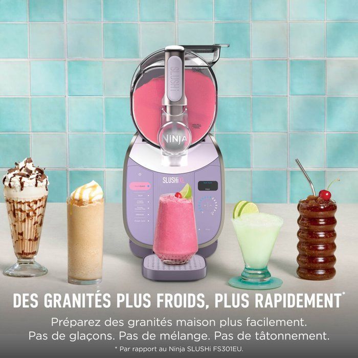 NINJA Slushi XL FS601EUPK1 Iced Beverage and Granita Machine - 3.7L Capacity - 6 Programs - Pink